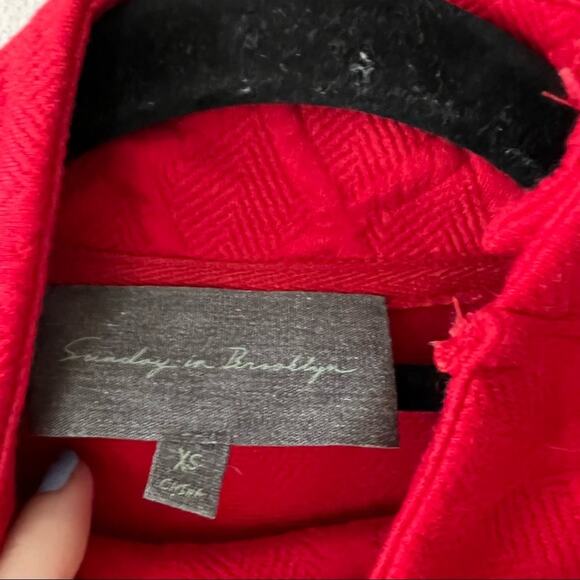 Anthropologie Sunday in Brooklyn Mollie Mock Neck Button Top - Picture 6 of 6